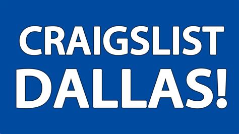 Craigslist for Dallas. . Craigs list dallas texas